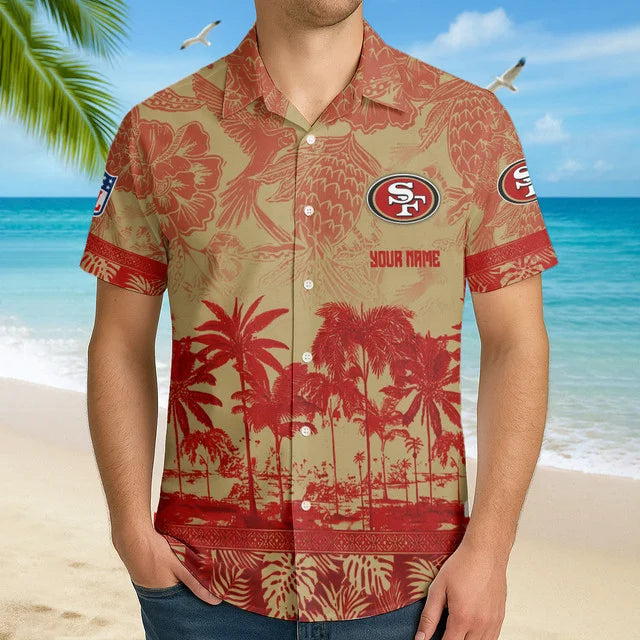 LIMITED EDITION - NEW CUSTOMIZED NFL11 SF49 SAN FRANCISCO 49ERS UNISEX HAWAIIAN SHIRT