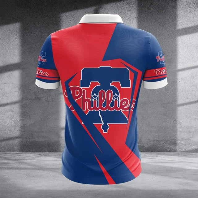[FLASH SALE] NEW CUSTOMIZED MLB11 PPS PHILADELPHIA PHILLIES ZIP POLO SHIRT