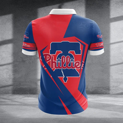 [FLASH SALE] NEW CUSTOMIZED MLB11 PPS PHILADELPHIA PHILLIES ZIP POLO SHIRT
