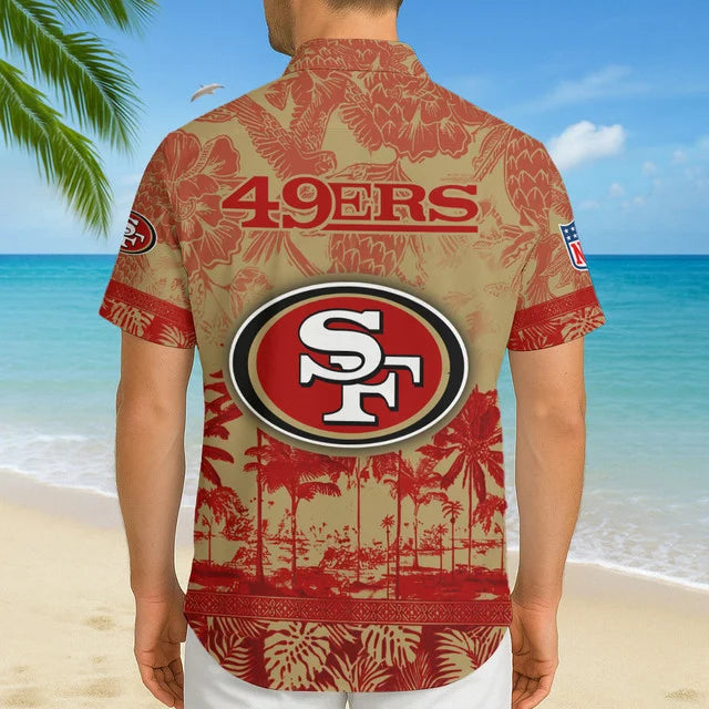 LIMITED EDITION - NEW CUSTOMIZED NFL11 SF49 SAN FRANCISCO 49ERS UNISEX HAWAIIAN SHIRT