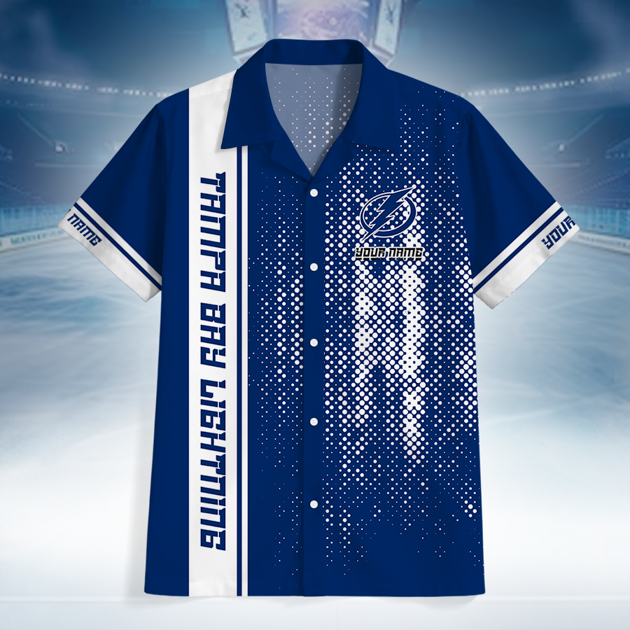 LIMITED EDITION - NEW CUSTOMIZED NHL12 TPL TAMPA BAY LIGHTNING UNISEX HAWAIIAN SHIRT