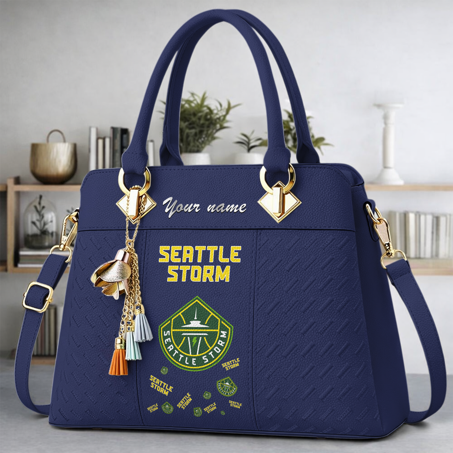 [FAN FAVORITE] NEW CUSTOMIZED WNBA12 STS SEATTLE STORM MULTICOLOR HANDBAG