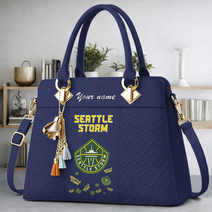 [FAN FAVORITE] NEW CUSTOMIZED WNBA12 STS SEATTLE STORM MULTICOLOR HANDBAG