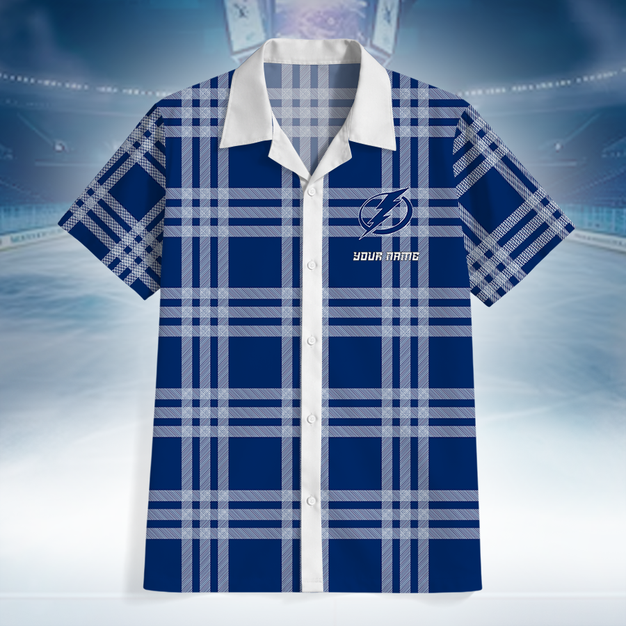 LIMITED EDITION - NEW CUSTOMIZED NHL12 TPL TAMPA BAY LIGHTNING UNISEX HAWAIIAN SHIRT