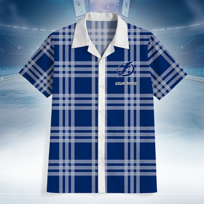 LIMITED EDITION - NEW CUSTOMIZED NHL12 TPL TAMPA BAY LIGHTNING UNISEX HAWAIIAN SHIRT