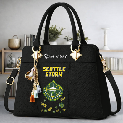[FAN FAVORITE] NEW CUSTOMIZED WNBA12 STS SEATTLE STORM MULTICOLOR HANDBAG