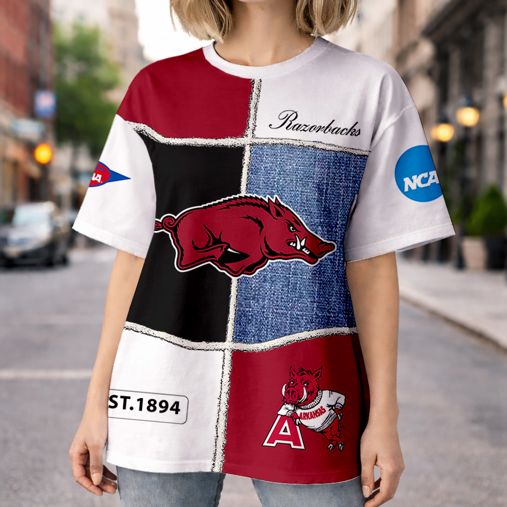 VIRAL EDITION - NEW CUSTOMIZED NCAA FBS12 AKR AK RAZORBACKS HOODIE, T-SHIRTS, ZIP HOODIE, SWEATSHIRTS & POLO SHIRT