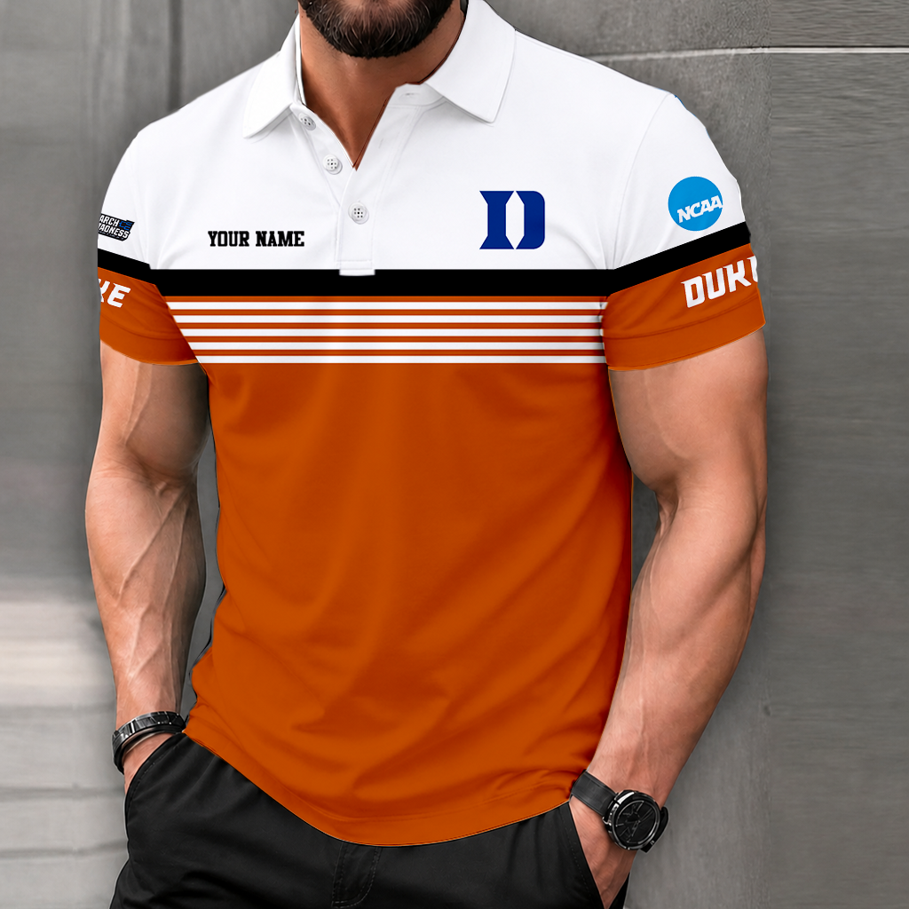 LIMITED EDITION - NEW CUSTOMIZED NCAA MAM12 DLD DUKE BLUE DEVILS POLO SHIRT