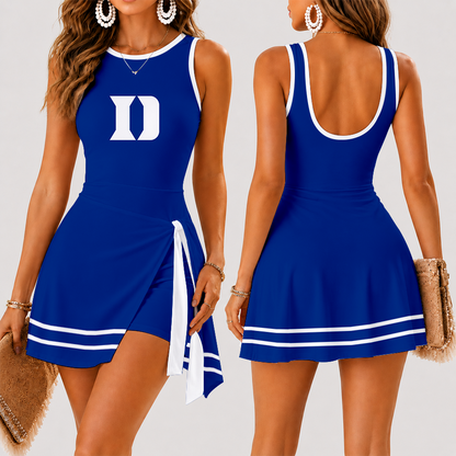 [FAN FAVORITE] NEW CUSTOMIZED NCAA MAM12 DLD DUKE BLUE DEVILS WOMEN'S SUMMER SKORT DRESS