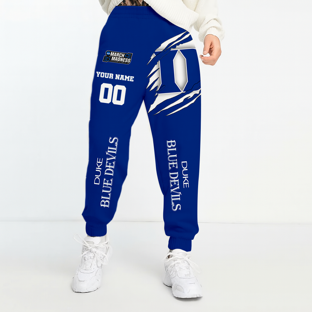 LIMITED EDITION - NEW CUSTOMIZED NCAA FBS12 DLD DUKE BLUE DEVILS UNISEX LONG PANTS
