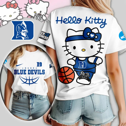 LIMITED EDITION - NEW CUSTOMIZED MAM NCAA12 DLD DL DEVILS HELLO KITTY T-SHIRT, SWEATSHIRT, HOODIE & ZIP HOODIE