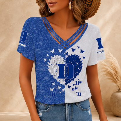 [FAN FAVORITE] NEW CUSTOMIZED NCAA MAM12 DLD DUKE BLUE DEVILS V-NECK SHIRT