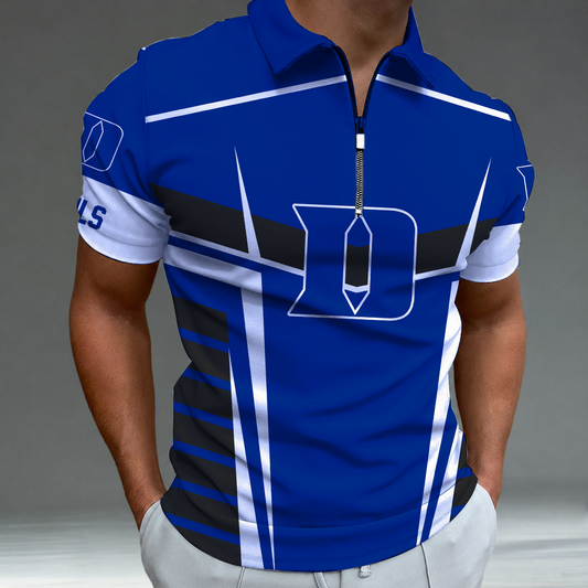 [FAN FAVORITE] NEW CUSTOMIZED NCAA MAM12 DLD DUKE BLUE DEVILS STRAPPY POLO SHIRT