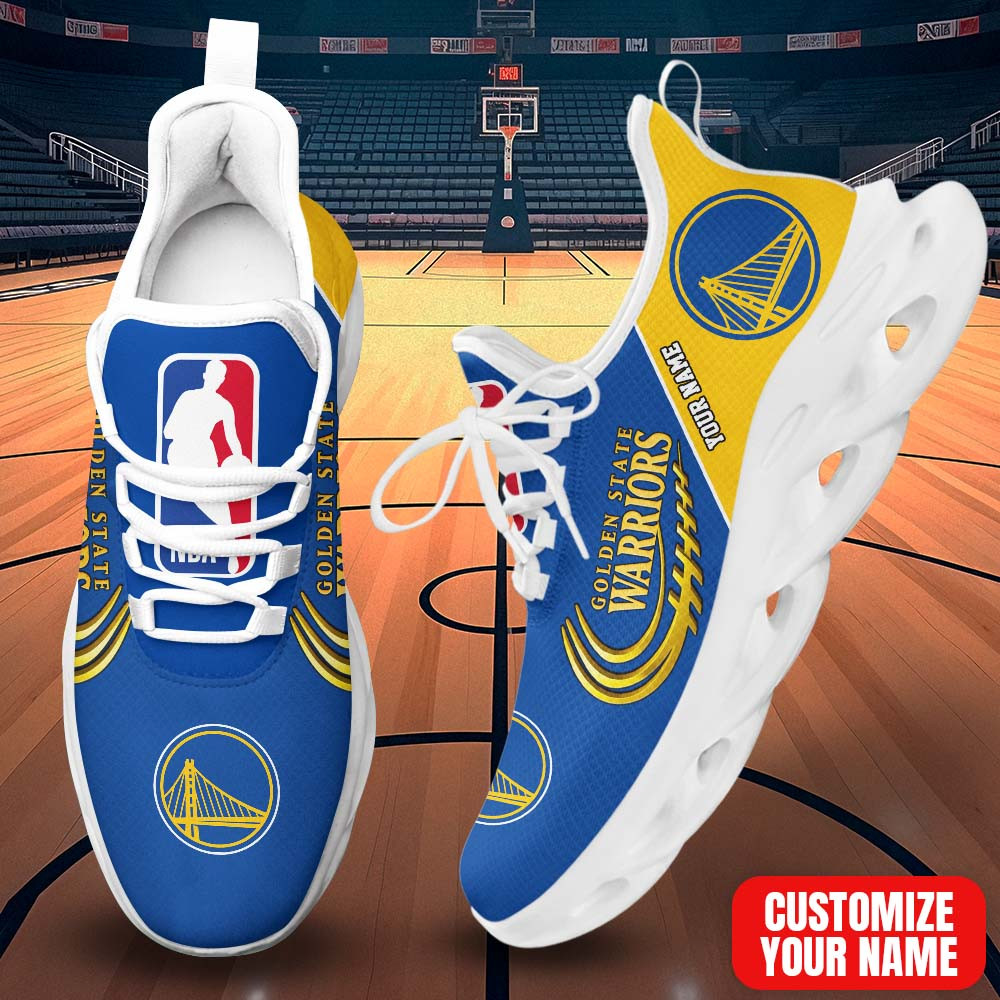 LIMITED EDITION - NEW CUSTOMIZED NBA12 GSW GOLDEN STATE WARRIORS PREMIUM CLUNKY SNEAKERS