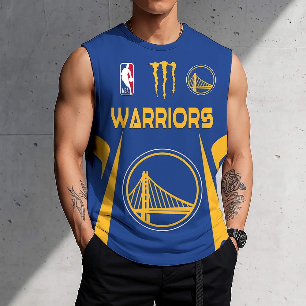 LIMITED EDITION - NEW CUSTOMIZED NBA12 GSW GOLDEN STATE WARRIORS MEN'S GYM SHIRT