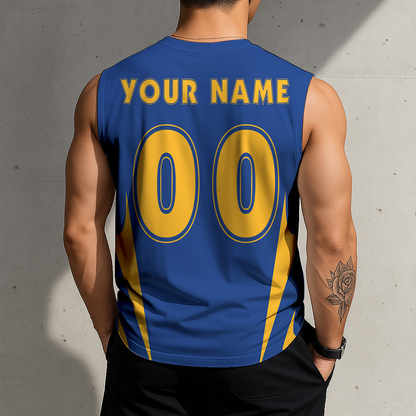 LIMITED EDITION - NEW CUSTOMIZED NBA12 GSW GOLDEN STATE WARRIORS MEN'S GYM SHIRT