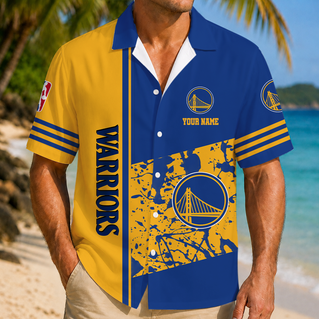 LIMITED EDITION - NEW CUSTOMIZED NBA12 GSW GOLDEN STATE WARRIORS UNISEX HAWAIIAN SHIRT