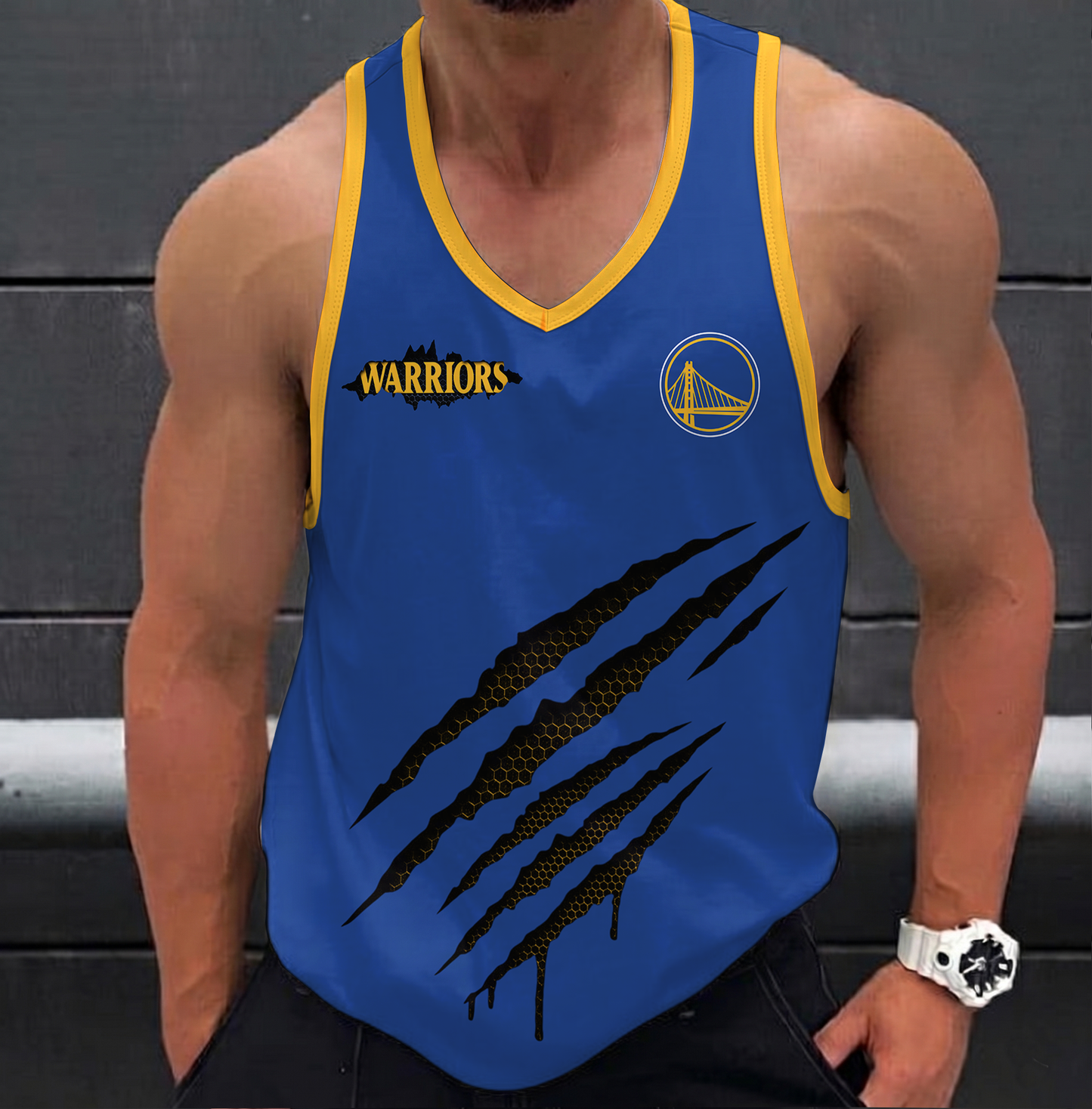 ELITE EDITION - NEW CUSTOMIZED NBA12 GSW GOLDEN STATE WARRIORS UNISEX TANK TOP