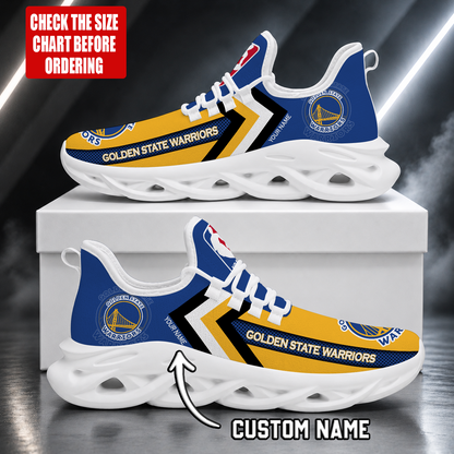 FINAL SALE - NEW CUSTOMIZED NBA12 GSW GOLDEN STATE WARRIORS MAX SOUL SHOES