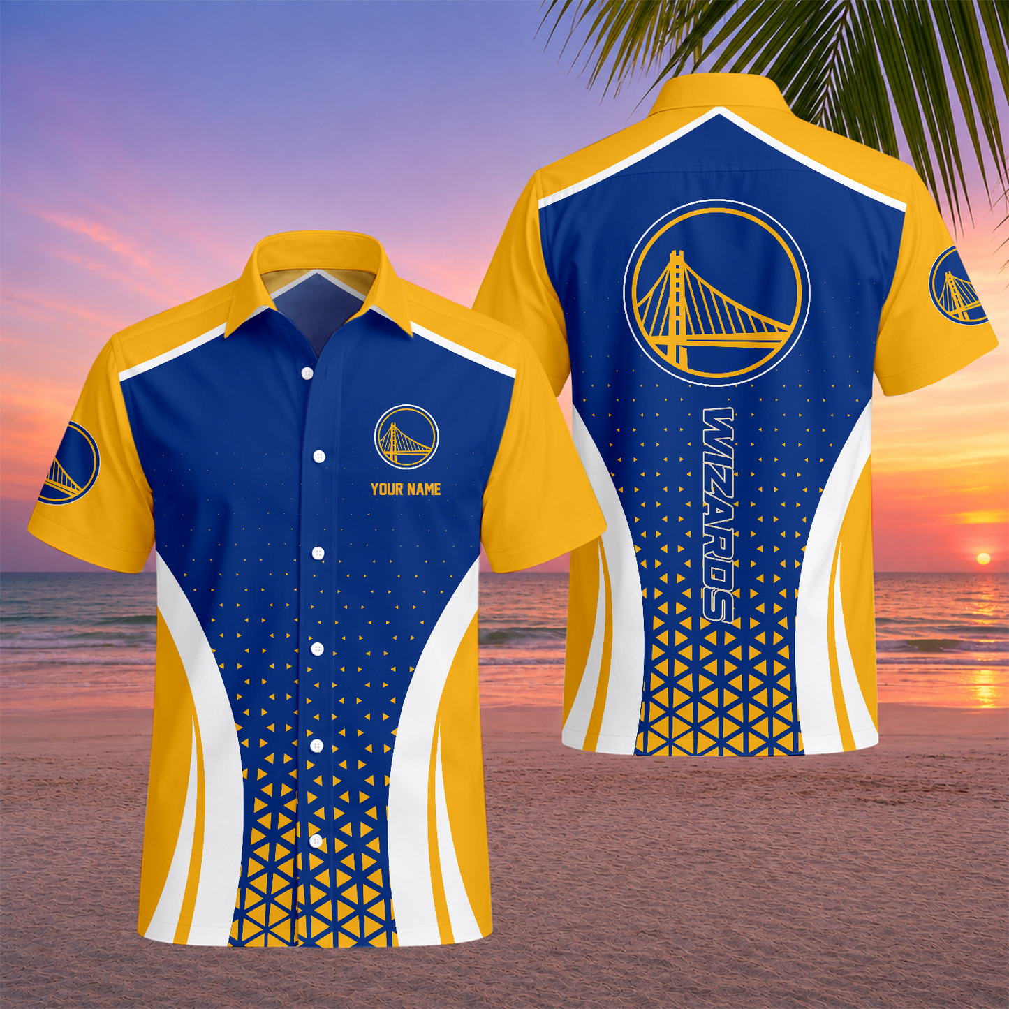 LIMITED EDITION - NEW CUSTOMIZED NBA12 GSW GOLDEN STATE WARRIORS UNISEX HAWAIIAN SHIRT