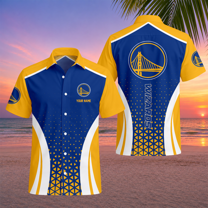 LIMITED EDITION - NEW CUSTOMIZED NBA12 GSW GOLDEN STATE WARRIORS UNISEX HAWAIIAN SHIRT