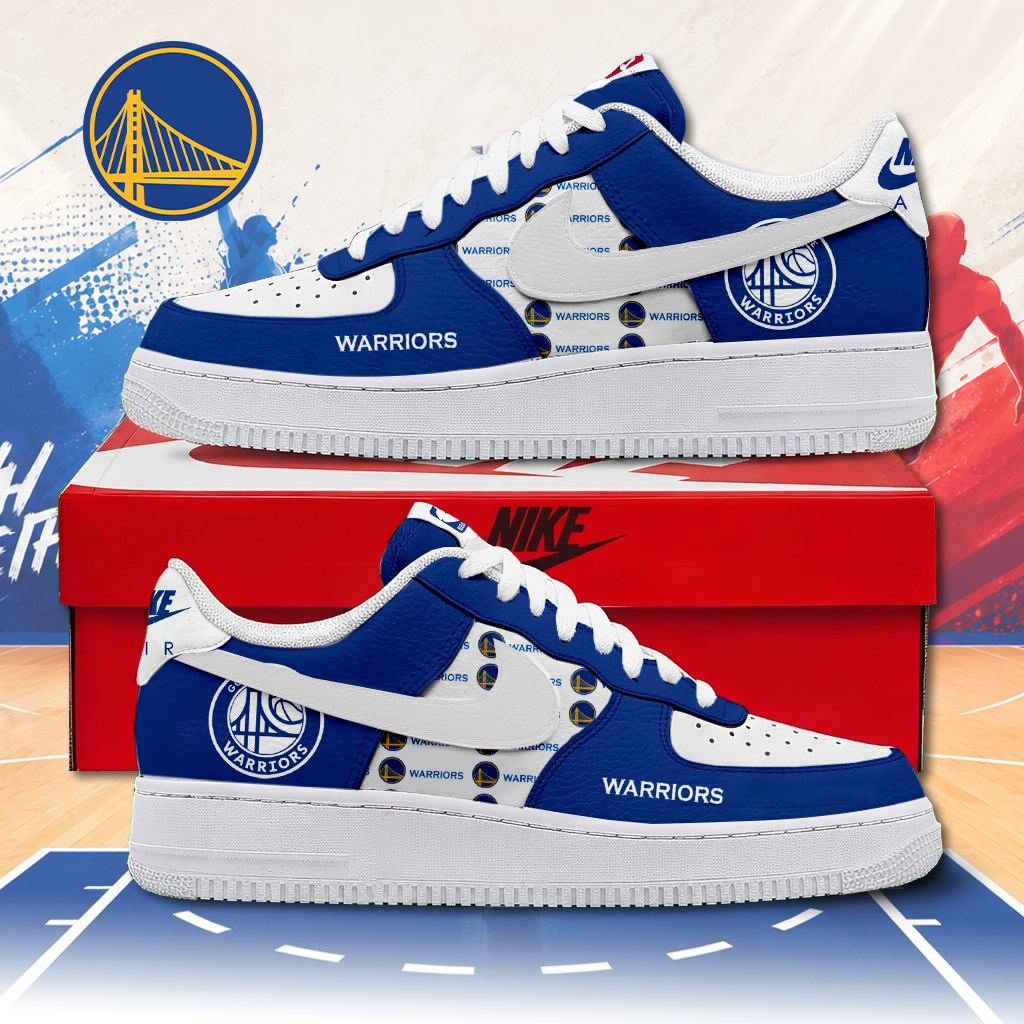 LIMITED EDITION - NEW CUSTOMIZED NBA12 GSW GOLDEN STATE WARRIORS AF1 SNEAKERS