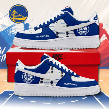LIMITED EDITION - NEW CUSTOMIZED NBA12 GSW GOLDEN STATE WARRIORS AF1 SNEAKERS