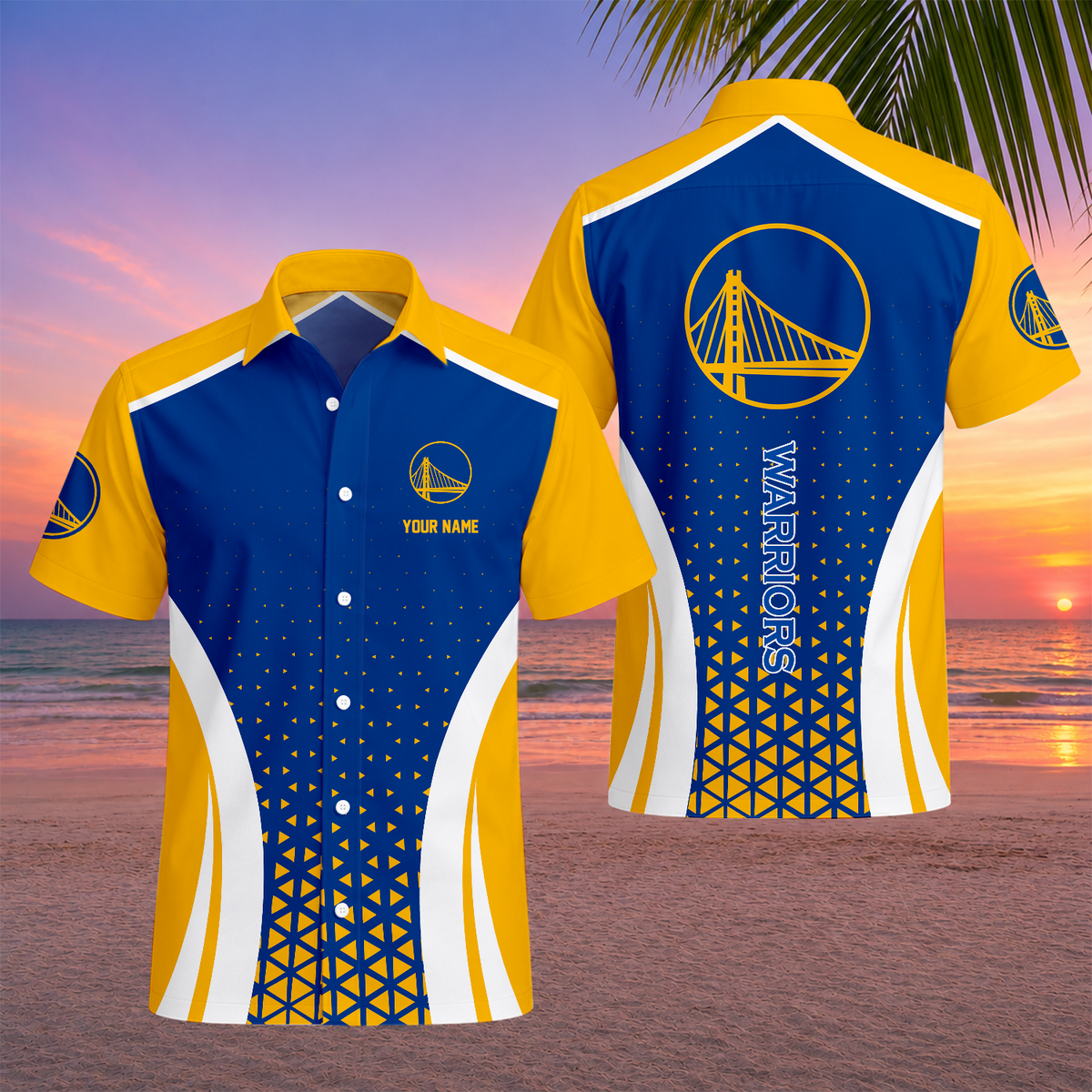 LIMITED EDITION - NEW CUSTOMIZED NBA12 GSW GOLDEN STATE WARRIORS UNISEX HAWAIIAN SHIRT