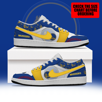 [HOT DEAL] NEW CUSTOMIZED NBA12 GSW GOLDEN STATE WARRIORS AIR JORDAN LOW SHOES