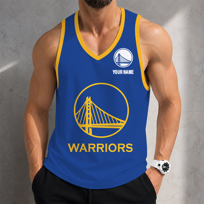 LIMITED EDITION - NEW CUSTOMIZED NBA12 GSW GOLDEN STATE WARRIORS UNISEX TANK TOP
