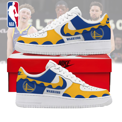 LIMITED EDITION - NEW CUSTOMIZED NBA12 GSW GOLDEN STATE WARRIORS AF1 SNEAKERS