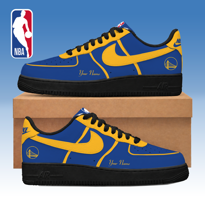 LIMITED EDITION - NEW CUSTOMIZED NBA12 GSW GOLDEN STATE WARRIORS AF1 SNEAKERS