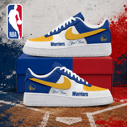 MEGA SALE - NEW CUSTOMIZED NBA12 GSW GOLDEN STATE WARRIORS AF1 SNEAKERS