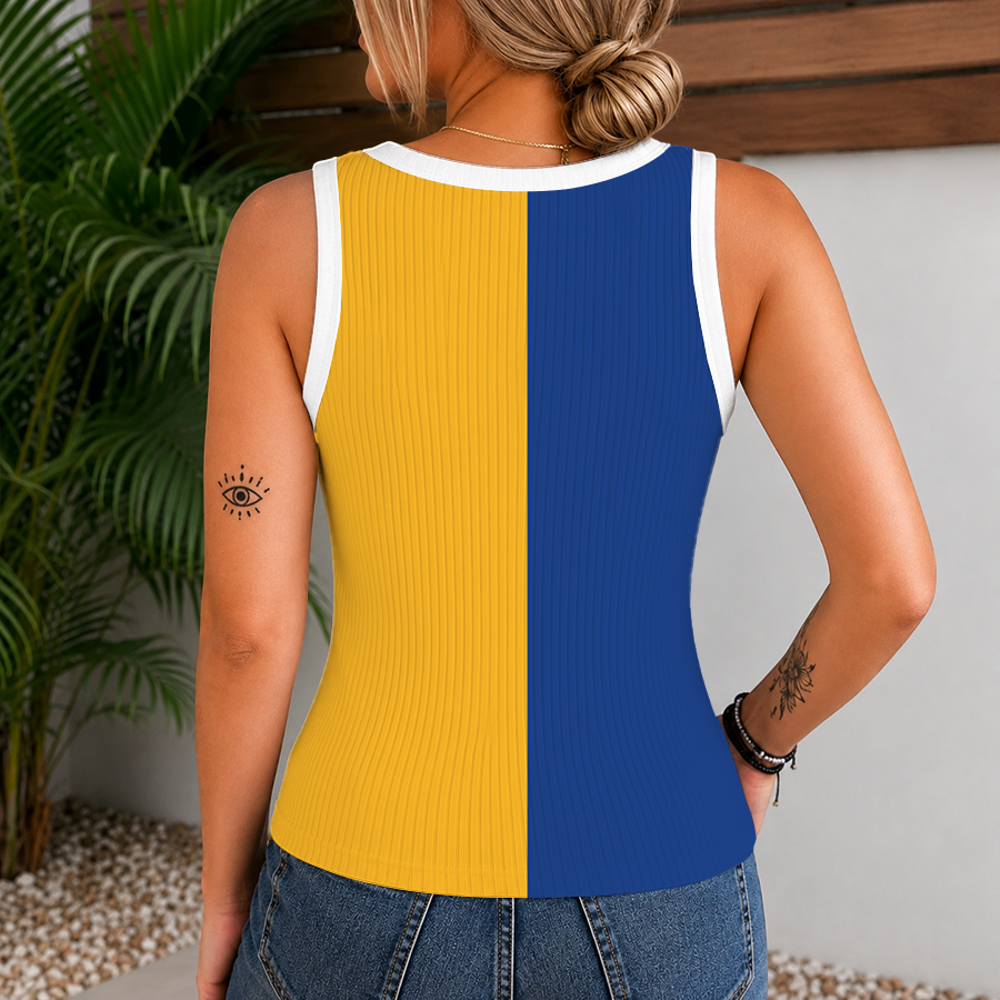 [HOT DEAL] NEW CUSTOMIZED NBA12 GSW GOLDEN STATE WARRIORS WOMEN'S V-NECK TANK TOP