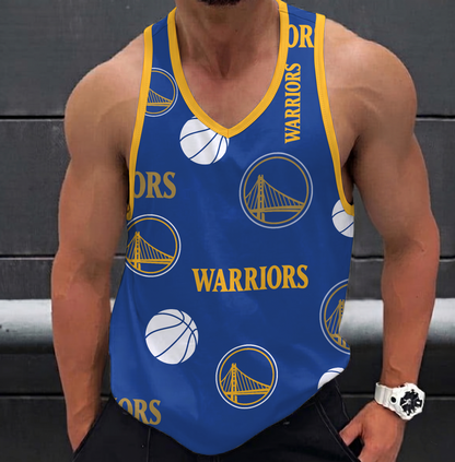 LIMITED EDITION - NEW CUSTOMIZED NBA12 GSW GOLDEN STATE WARRIORS UNISEX TANK TOP