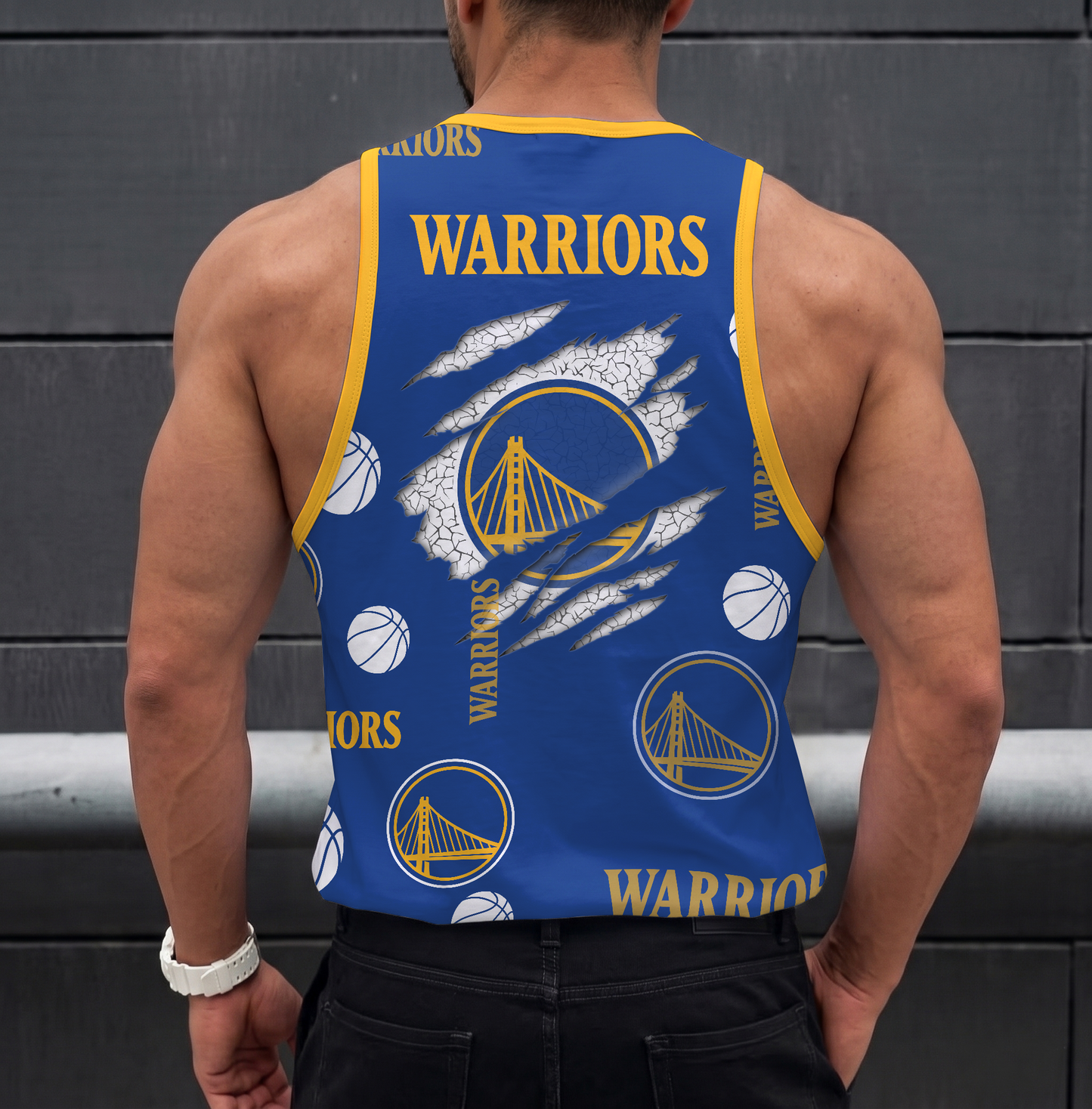 LIMITED EDITION - NEW CUSTOMIZED NBA12 GSW GOLDEN STATE WARRIORS UNISEX TANK TOP