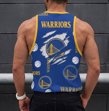 LIMITED EDITION - NEW CUSTOMIZED NBA12 GSW GOLDEN STATE WARRIORS UNISEX TANK TOP