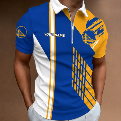 LIMITED EDITION - NEW CUSTOMIZED NBA12 GSW GOLDEN STATE WARRIORS POLO SHIRT, ZIP POLO SHIRT & T-SHIRTS
