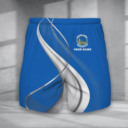 LIMITED EDITION - NEW CUSTOMIZED NBA12 GSW GOLDEN STATE WARRIORS SHORT PANTS