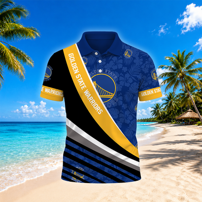 [HOT DEAL] NEW CUSTOMIZED NBA12 GSW GOLDEN STATE WARRIORS POLO SHIRT