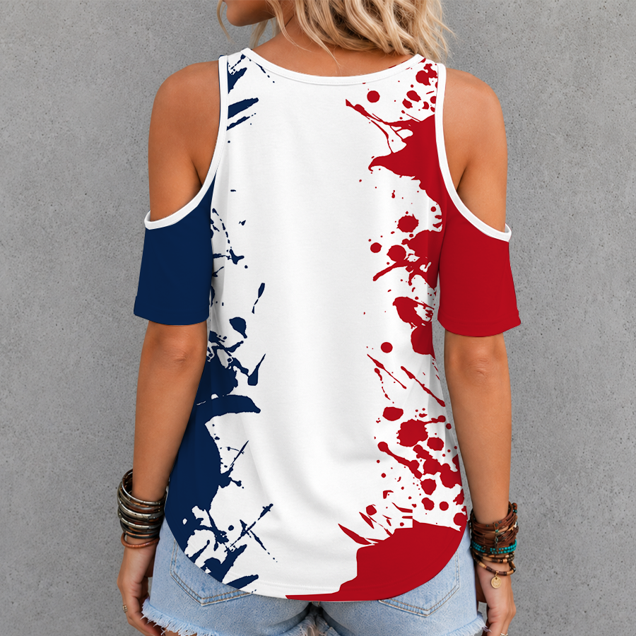 [FAN FAVORITE] NEW CUSTOMIZED NCAA CFH12 LIF LIBERTY FLAMES CRISS CROSS V-NECK TOP