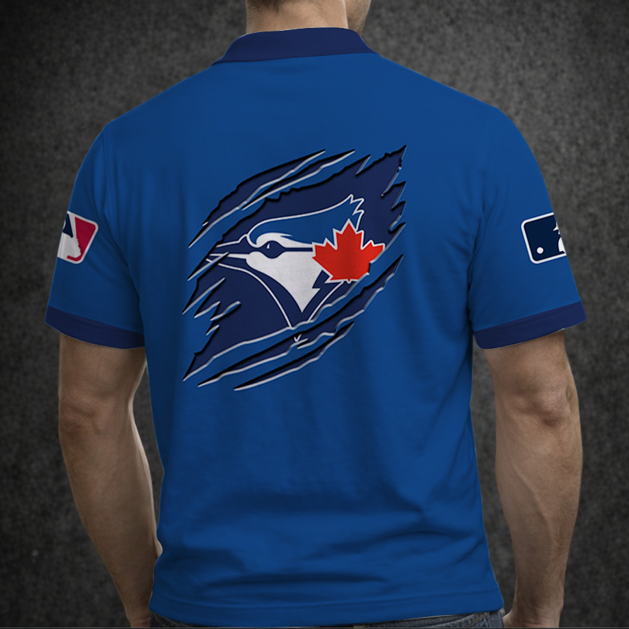 [FLASH SALE] NEW CUSTOMIZED MLB12 TBJ TORONTO BLUE JAYS POLO SHIRT