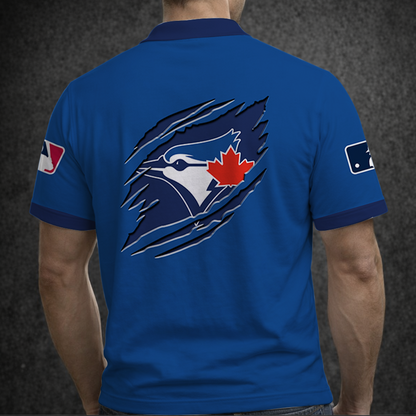 [FLASH SALE] NEW CUSTOMIZED MLB12 TBJ TORONTO BLUE JAYS POLO SHIRT