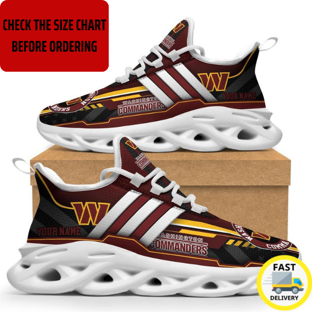 EXCLUSIVE EDITION - NEW CUSTOMIZED NFL12 WTC WASHINGTON COMMANDERS MAX SOUL SHOES