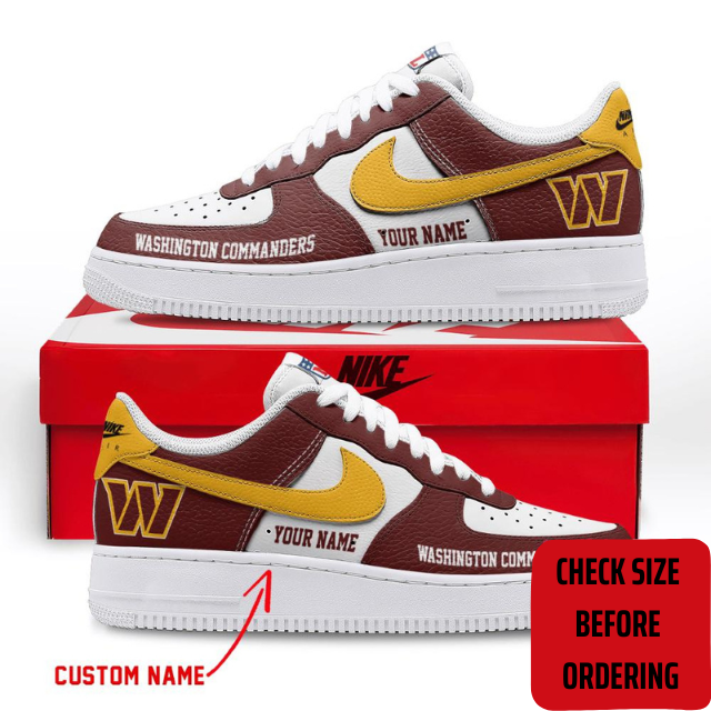 ELITE EDITION - NEW CUSTOMIZED NFL12 WTC WASHINGTON COMMANDERS AF1 SHOES