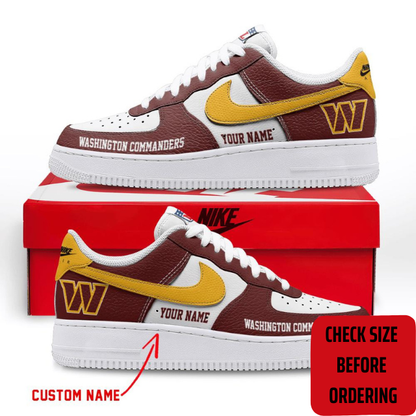 ELITE EDITION - NEW CUSTOMIZED NFL12 WTC WASHINGTON COMMANDERS AF1 SHOES