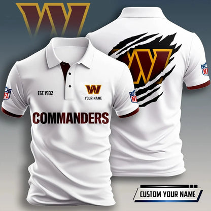 SPECIAL EDITION - NEW CUSTOMIZED NFL12 WTC WASHINGTON COMMANDERS T-SHIRT, POLO SHIRT, ZIP POLO SHIRT, HOODIE, ZIP HOODIE & SWEATSHIRT