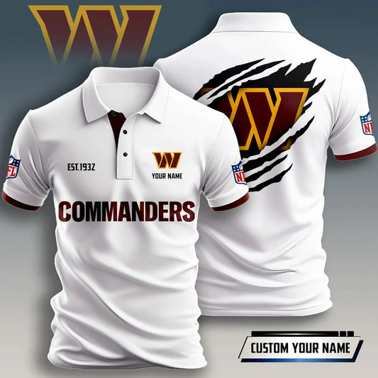 SPECIAL EDITION - NEW CUSTOMIZED NFL12 WTC WASHINGTON COMMANDERS T-SHIRT, POLO SHIRT, ZIP POLO SHIRT, HOODIE, ZIP HOODIE & SWEATSHIRT