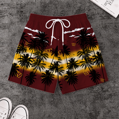LIMITED EDITION - NEW CUSTOMIZED NFL12 WTC WASHINGTON COMMANDERS SHORT PANTS