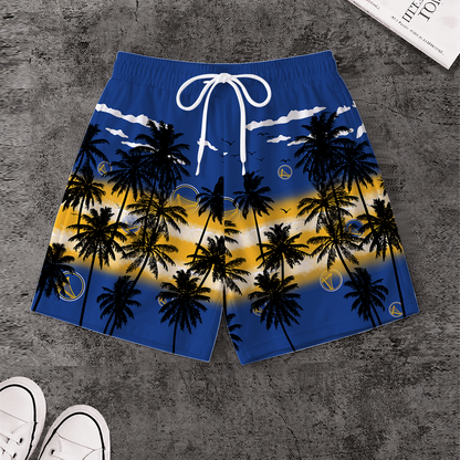 LIMITED EDITION - NEW CUSTOMIZED NBA12 GSW GOLDEN STATE WARRIORS SHORT PANTS